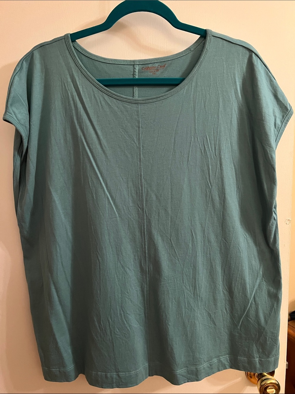 Coldwater Creek Women's Short Sleeve Tee in Teal